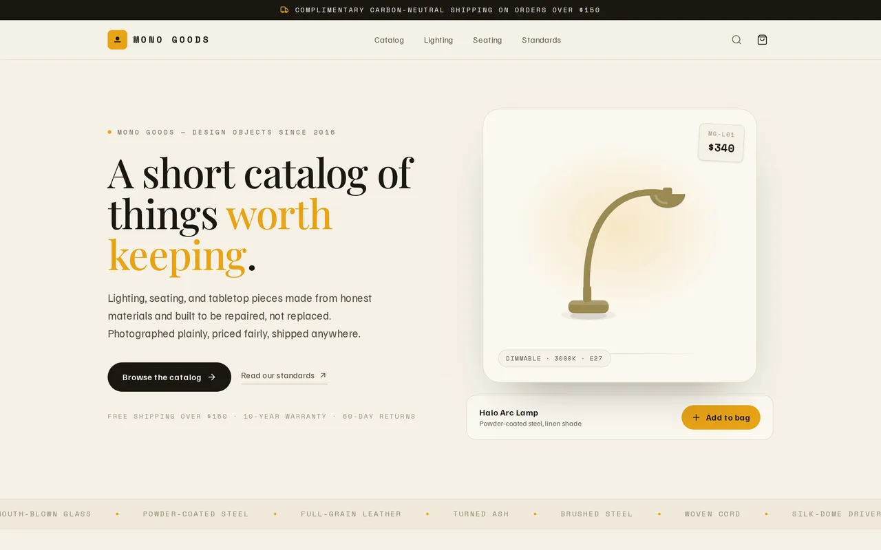 E-Commerce Product Page preview